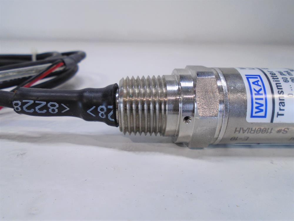 Wika E-10 Pressure Transmitter 4363082, 0-60 PSI, E-10-A-PBE